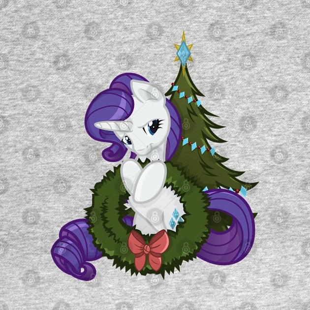 My Little Pony Christmas Rarity by SketchedCrow